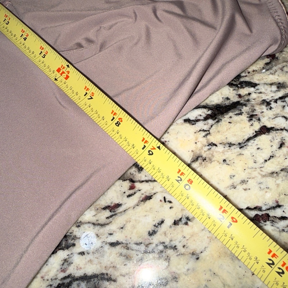 Delta Burke 3X Taupe Stretchy Satin Lace V-Neck Slip Style Nighty Nightgown - Picture 11 of 14